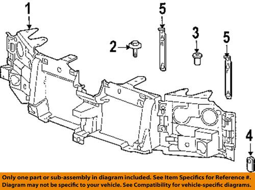 Gm oem 89044550 front panels-retainer