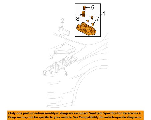 Toyota oem 04-06 sienna electrical-junction block 8272008050