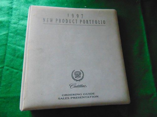 2) 1997 cadillac new product portfolio guide original dealer book sales binder