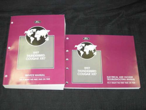 1997 ford thunderbird &amp; cougar xr7 shop manual 2pcs