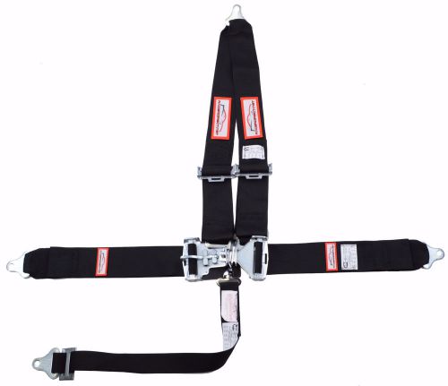 Racerdirect.net new sfi 16.1 latch &amp; link 5 point racing harness belt black