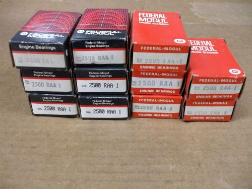 Federal mogul nos 2500raa-1 rod bearings-lot of 11 pair- 1997 land rover 4.0l