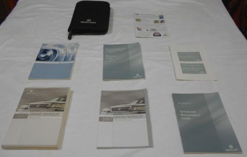 2007 mercury grand marquis owner manual 8/pc.set &amp; black mercury factory case,