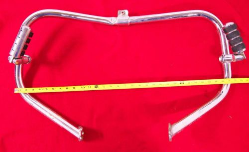 Harley-davidson flht electra glide oem engine guard highway crash bar (damaged)