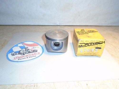 Vintage racing go kart nos mcculloch piston mc101 standard 67089 cart part