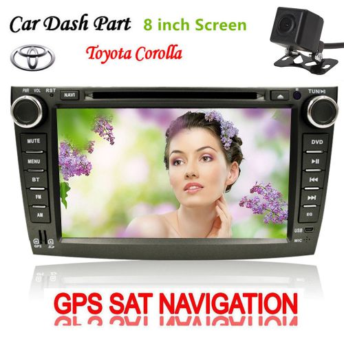 8&#034; in-dash double din car dvd cd player gps sat nav for toyota corolla 2007-2011