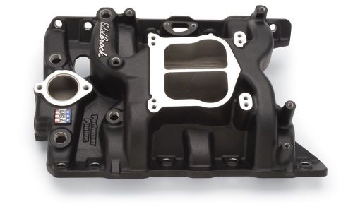 Edelbrock 21563 performer pontiac intake manifold black non-egr idle-5500rpm