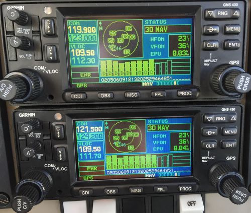 Garmin 430W Database Card Warning R/flying