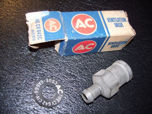 1960-65 ford falcon mercury comet 6 cyl nos ac cv642c pcv valve  6421976 -  f874