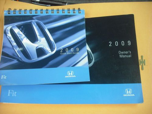 2009 honda fit   owners manual &amp; quick ref