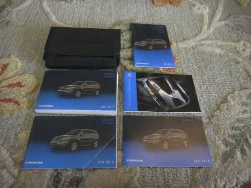 2011 honda cr-v crv owners maual set + free shipping