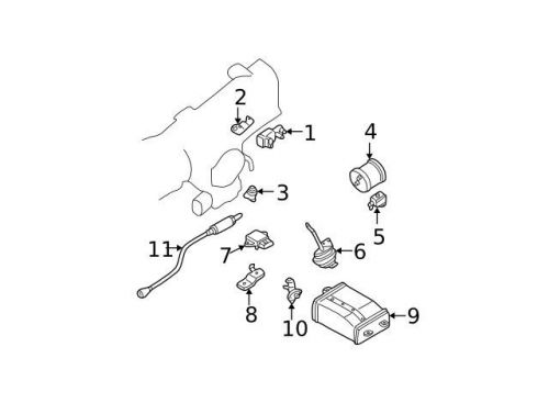 Genuine 2004-2016 nissan vapor canister 14950-7y00b