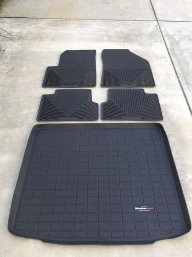 5 piece weathertech all-weather flexible floor mats for 2014-15 jeep cherokee