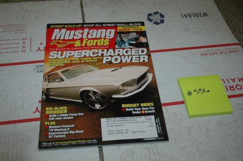 Mustangs &amp; fords magazine january 2006 super charged power (#556)