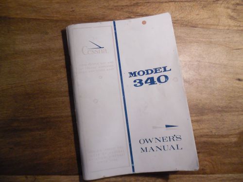 Cessna model 340 1974 owner&#039;s manual    * worldwide shipping *