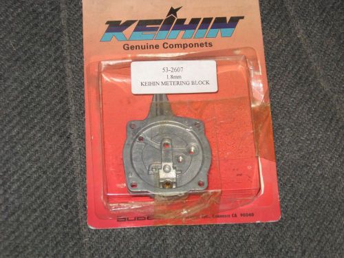 Keihin genuine components  carb 1.8mm metering block jet block  52-2607 new