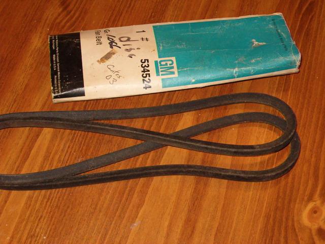 1959 1960 pontiac generator belt nos gm 534524 