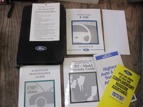 2002 ford f-150 factory owner&#039;s manual guide set  &amp; case 02