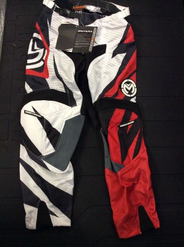 Moose racing pants, red/white/black,size 26