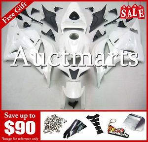 For honda cbr600rr 2009-2012 10 11 fairing kit abs plastic plain white 1n17 ze