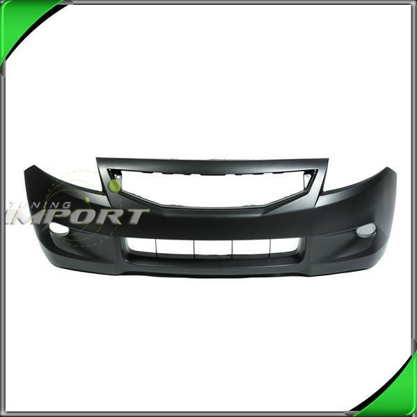 08-10 honda accord lx/ex primered w/fog hole coupe front bumper cover assembly