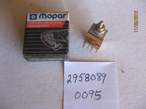 Nos 2958089 mopar auxiliary switch fog, snowplow and fuel 1969-92 dodge trucks