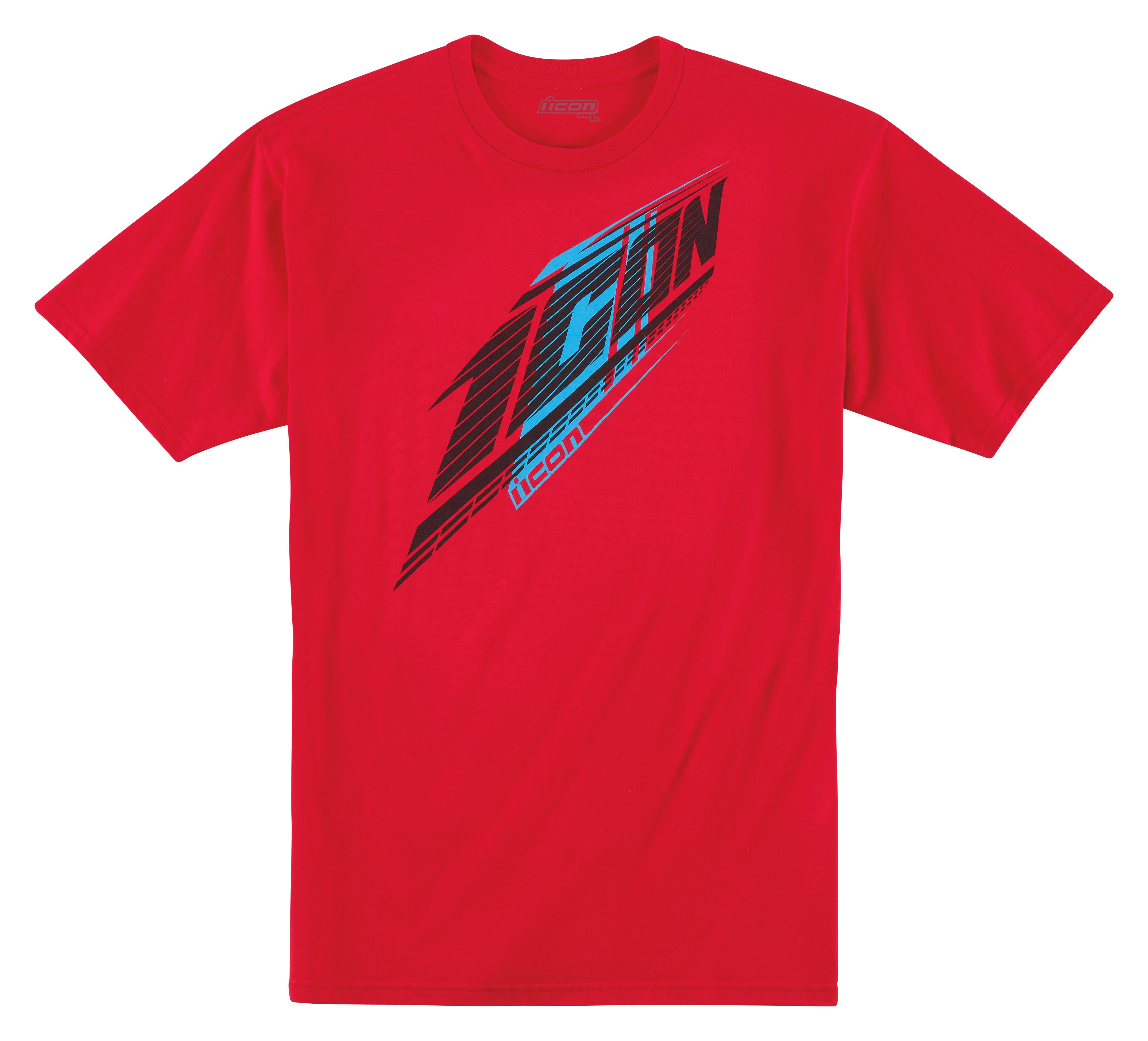 Icon dimension mens short sleeve t-shirt red/black