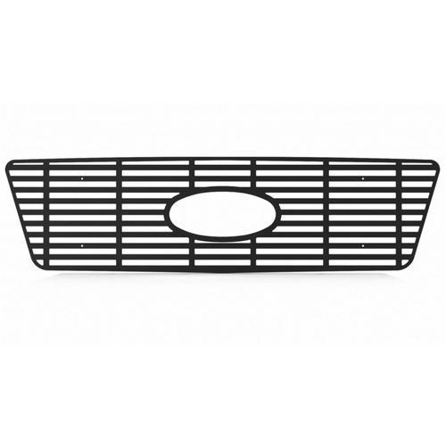 Ford f150 04-08 honeycomb-style black horizontal billet front metal grille trim 