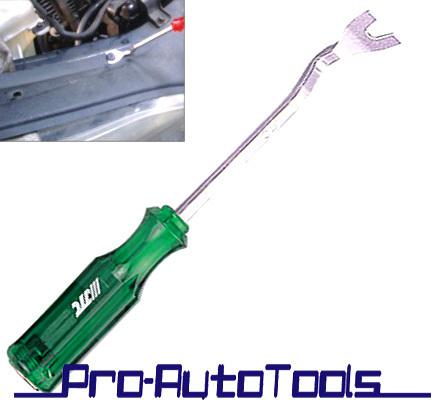 Body shop door trim panel upholstery clip remover tool