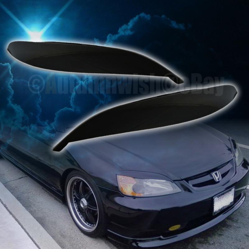 01 02 03 honda civic 2/4 dr headlight cover eyelid eyebrow eye lid brow