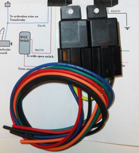 Nitrous w/ trans brake relay wiring harness for nx, nos, etc #tbnr