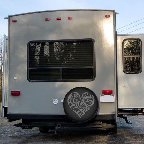 Spare tire cover heart artistic love spare tire cover dust-proof tire cover