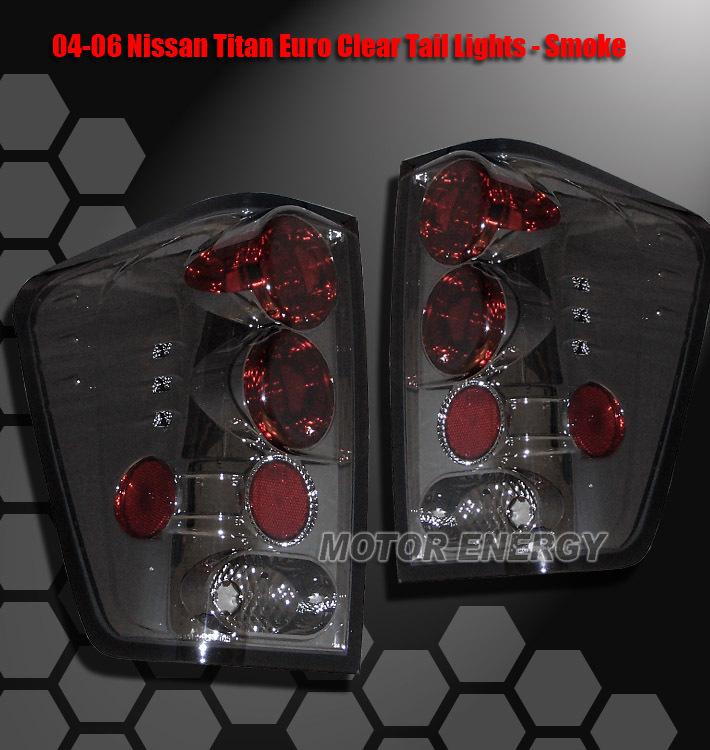 2004-2011 nissan titan pickup truck tail brake lights smoke 2007 2008 2009 2010