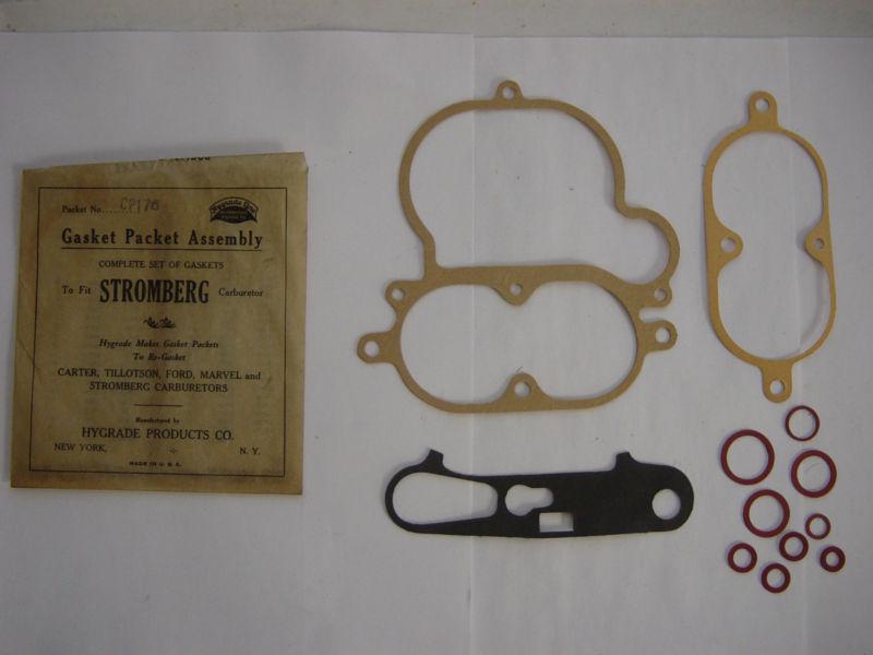 Carb gasket set 1931-32 lincoln 1929-33 hupmobile 1930-32 chrysler stomberg dd-3