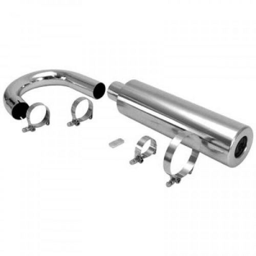 Stainless racing muffler w/u-bend fits atv # cpr251113wub-atv