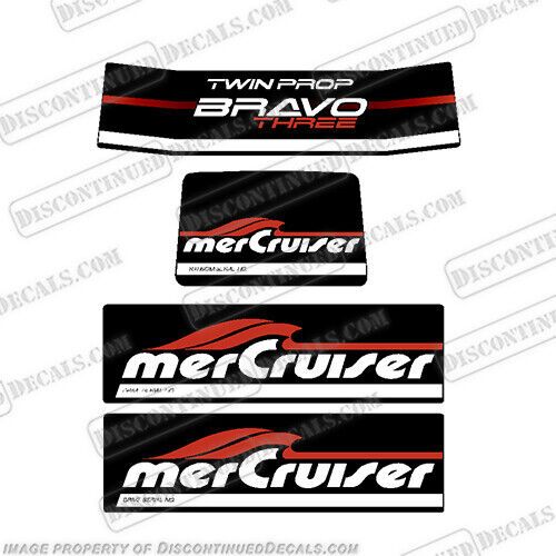 Fits mercruiser bravo three twin prop decals