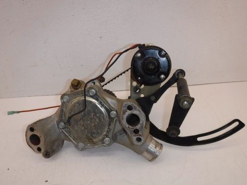 Weiand team g mechanical water pump 8241 chevy sbc. electric pump and pulley.