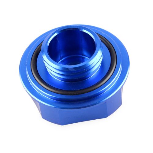 Blue engine oil filler cap fuel tank cover nismo billet for nissan models jdm