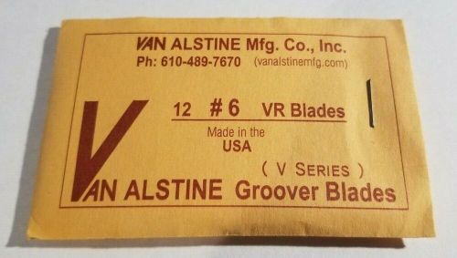 Van alstine round bottom tire groover blades 12 pack grooving vr #6 6/32&#034;