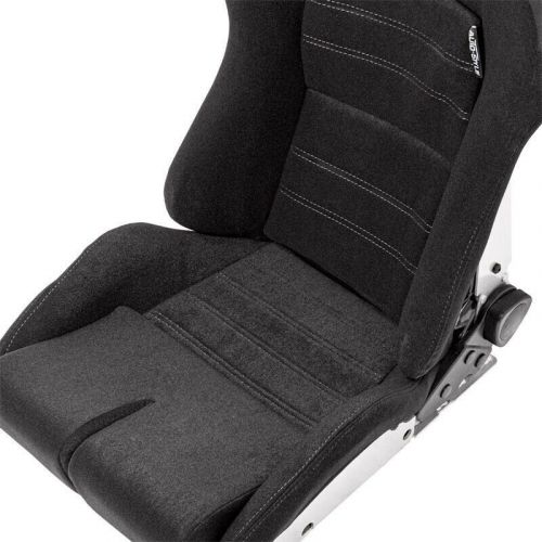 Autostyle bs5 x1 universal sports bucket seat black &amp; grey slide runners