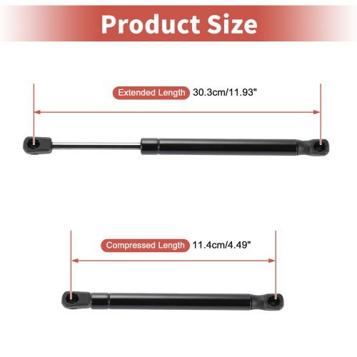 2 pcs rear hatch lift supports gas strut for ford fusion 2010-2012 black