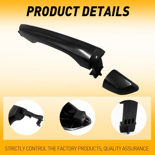 Black outside door handle lh rear for hyundai elantra 2017-2020 82652-f2040 usa