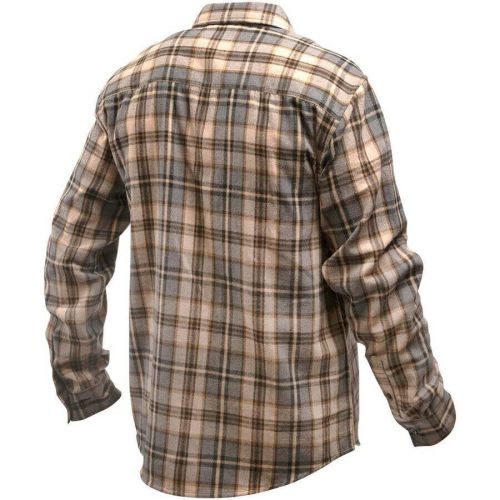 Fasthouse saturday night special flannel - beige, medium