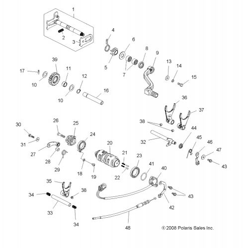 Polaris grooved lock pin, 3 x 16, genuine oem part 5335291, qty 1