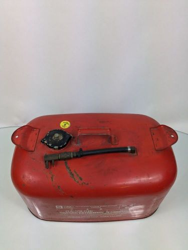 Omc outboard metal gas fuel tank can omc marine johnson evinrude 6 gallon clean