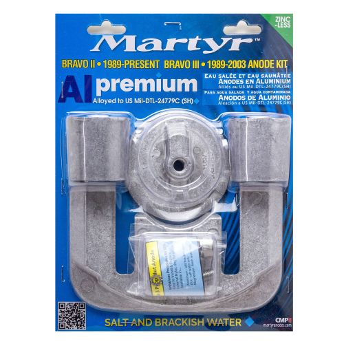 Martyr aluminum anode kit for mercruiser bravo two three 1989 &amp; later