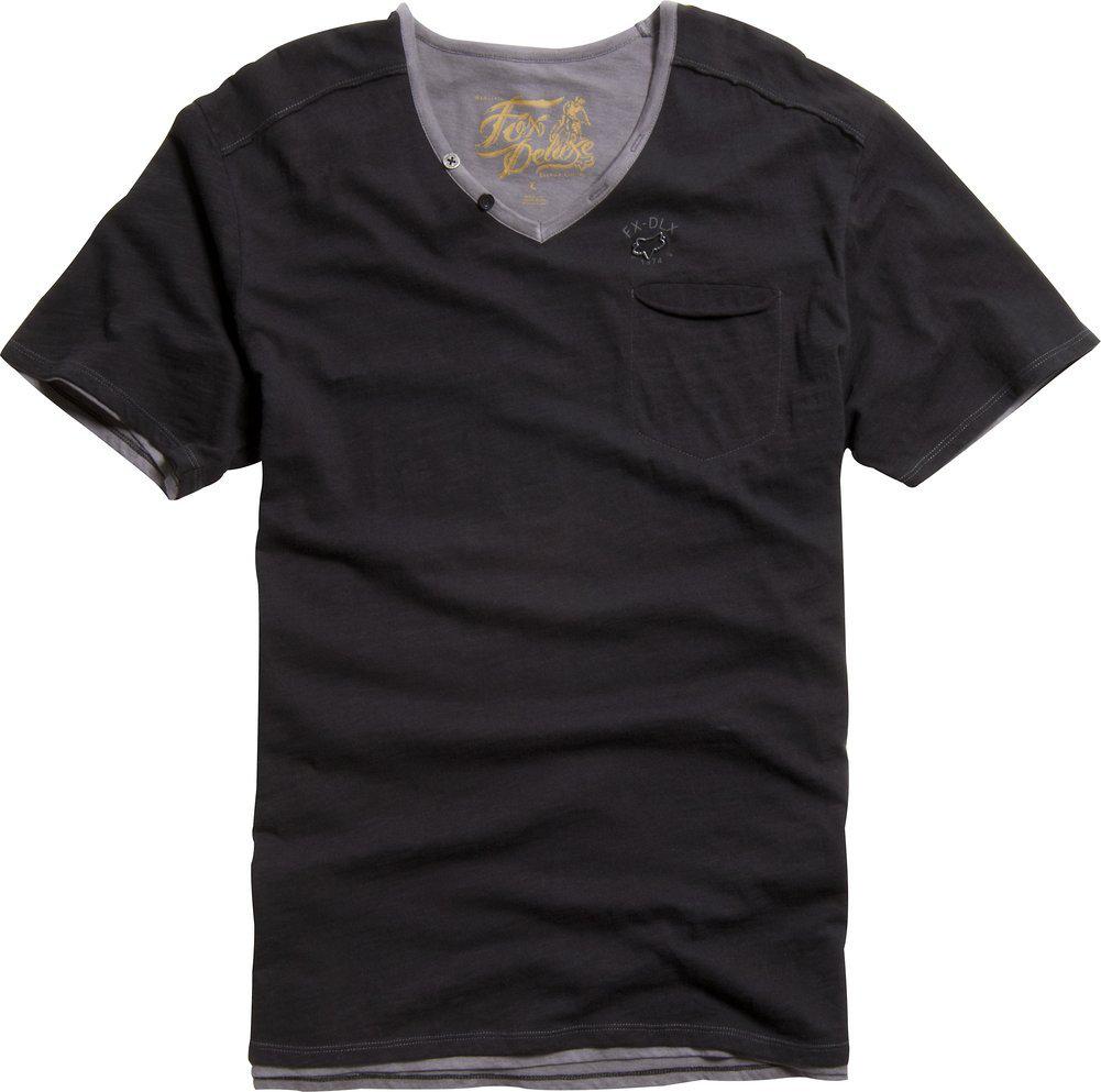 Fox racing mens fxdlx boothe two layer v-neck knit t-shirt 2013