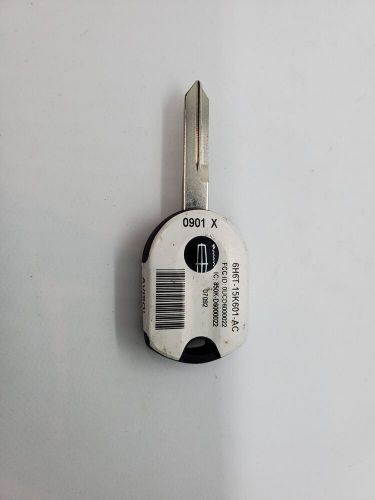 Oem lincoln key blank fob transponder 4 button 6h6t-15k601-ac new