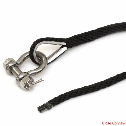 Extreme max boat anchor line 3006.3485 | black 3/8 x 100 ft braid