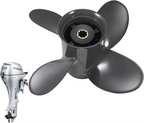 9 1/4 x 10 aluminum outboard boat propeller fit for honda engines 8-20hp 8 tooth